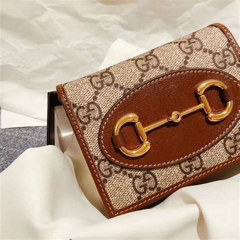 gucci horsebit strap wallet|Gucci Horsebit 1955 card case.